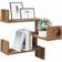 vidaXL Corner Living Room Brown Wall Shelf 40cm