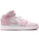 Nike Air Jordan 1 Mid GS - Pink Foam/Fire Red/White