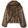 Stradivarius Faux Fur Jacket - Stone