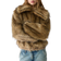 Stradivarius Faux Fur Jacket - Stone