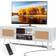VEVOR Boho Entertainment Center White TV-bord 140x50cm