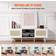 VEVOR Boho Entertainment Center White TV-bord 140x50cm