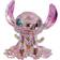 Enesco FACETS Disney Lilo and Stich Angel Pink Dekorationsfigur 7.6cm