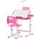 Homcom Kids Study Desk & Chair Set with USB Lamp