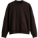 H&M Loose Fit Sweatshirt - Dark Brown