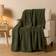 OHS Teddy Fleece Blanket Large Throw 200 x 240 cm Blankets Green (240x200cm)