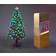 Shatchi Fibre Optic Christmas Star Green Christmas Tree 150cm