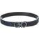 Ferragamo Reversible & Adjustable Double Gancini Belt - Deep Ocean/Black