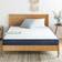 White Noise Tight Top Pocket White/Blue Coil Spring Matress 90x190cm