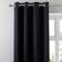 Dunelm Solar Blackout Eyelet Curtains Black 117x182cm