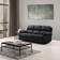 Milano Black Sofa 193cm 3 Seater