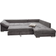 MID.YOU Alvito Grey Sofa 298cm 4-Sitzer