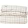 Lexington Checked Cotton Flannel Duvet Cover White, Brown (210x150cm)