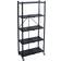 Organize It All Modern Foldable Black Shelving System 28x64"