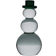 Magnor Snowman with Hat Green/Clear Julepynt