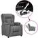 vidaXL Lift Light Grey Armchair 99.5cm