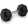 Master Fitness Rubber Chrome Hex Dumbbell 15Kg