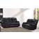 Furniture 786 Roma Black Sofa 191cm 2pcs 5 Seater