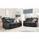 Furniture 786 Roma Black Sofa 191cm 2pcs 5 Seater