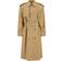 Burberry Double Breasted Midi Trench Coat - Beige