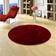 Pergamon Luxury Super Soft Fur Rug Rot 80cm