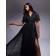 Anaya Faux Wrap Maxi Dress - Black