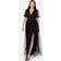 Anaya Faux Wrap Maxi Dress - Black