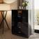 Fwstyle Bedroom Storage Black Gloss Chest of Drawer 70x100cm