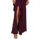 Adrianna Papell One Shoulder Long Satin Crepe Mermaid Gown - Bordeaux Glow