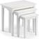 Julian Bowen Cleo White Nesting Table 33x48cm 3pcs