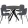 IKEA Mariedamm/Karlpetter Black Marble Bordsgrupp 104.9cm 5st