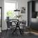 IKEA Mariedamm/Karlpetter Black Marble Bordsgrupp 104.9cm 5st