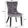 ManoMano Elegant Accent Grey Kitchen Chair 94cm 6pcs