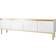 Hollander White/Gold TV-bänk 200x60cm