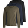 HUGO BOSS Classic LS Shirt 3-pack - Black/Dark Green/Dark Blue