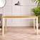 Furniturebox UK Salcombe Large Rectangular Cream/Pale Oak Dining Table 90x150cm 5pcs