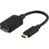 Deltaco 10W 3A 3.1 Gen1 USB C - USB A Adapter M-F 0.2m