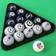 Imperial New England Patriots Billiard Ball Set With Numbers