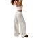 Shein Women's Casual Solid Fleece Crop Top and Pants Two Piece Set Fall/Winter