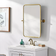 Surya Burnish Gold Wall Mirror 62.9x75.6cm