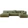 Lisa Design Onyx Sage Green Sofa 334cm