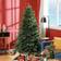 Homcom Realistic Hinged Artificial Green Christmas Tree 180cm