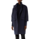 Comma Wool Coat with Ribbed Collar and Sleeves - Navy