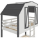 Child Craft Rustic Barn Twin over Twin Bunk Bed 45.4x82.2"