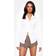 PrettyLittleThing Fitted Open Tie Back Shirt - White