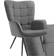 tectake Corduroy Anthracite/Black Armchair 100.5cm