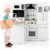 Costway Wooden Kid's Corner Kitchen Playset with Stove for Toddlers