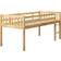 Beliani Kids Wooden Mid Sleeper Bed EU Single Size 38.6x82.7"