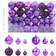 vidaXL Balls Purple Julgranspynt 6cm 100st