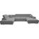 Mirjan24 Torezio Bis Grey Soffa 346cm 4-sits